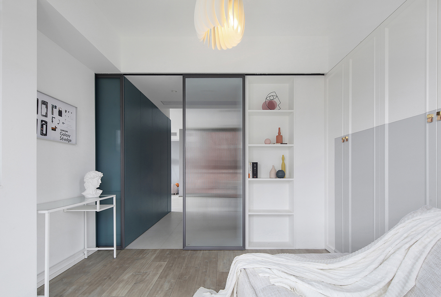 廊坊105㎡北歐陽光宅，高級灰+莫蘭迪色，光影與質(zhì)感交融