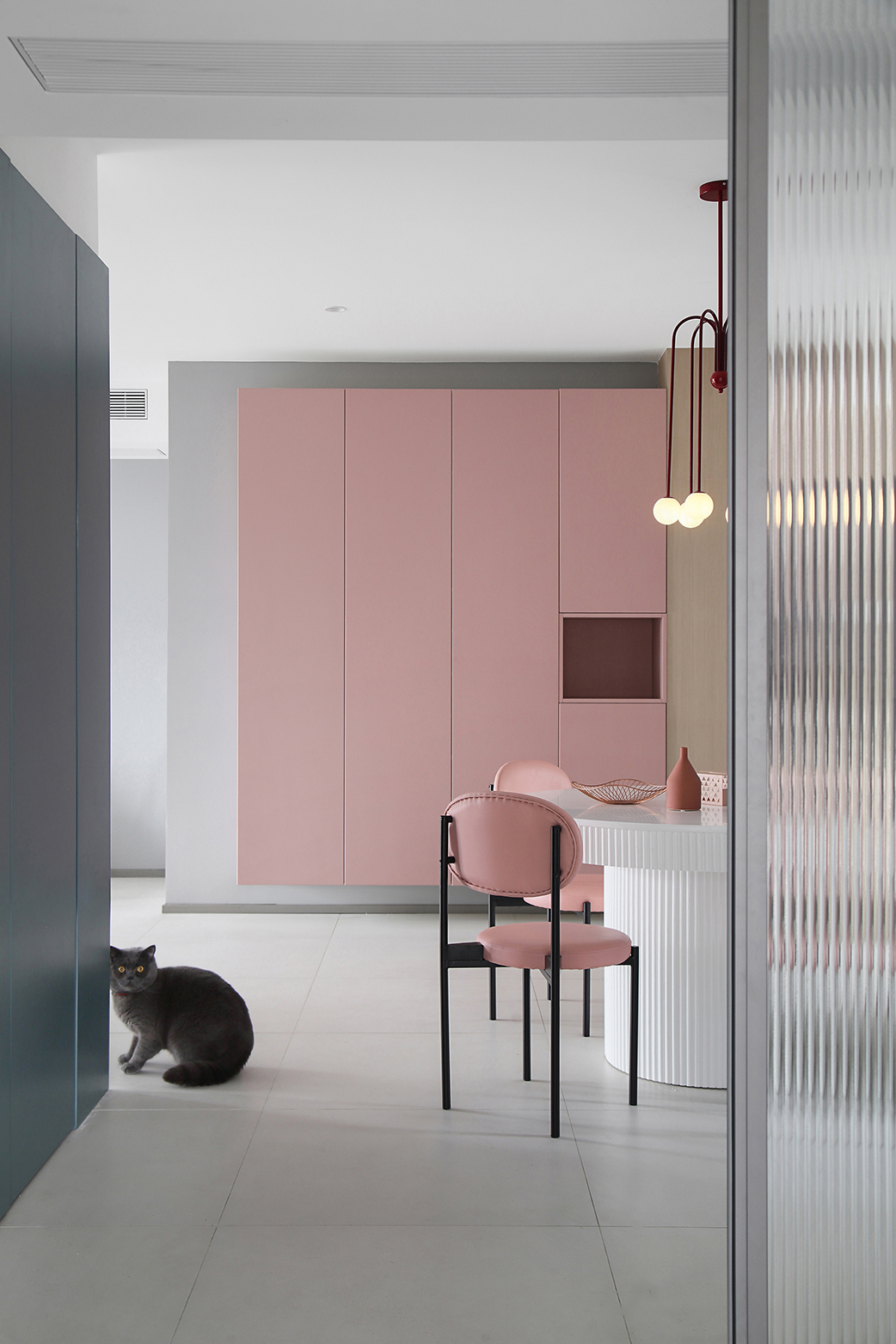 廊坊105㎡北歐陽光宅，高級灰+莫蘭迪色，光影與質(zhì)感交融