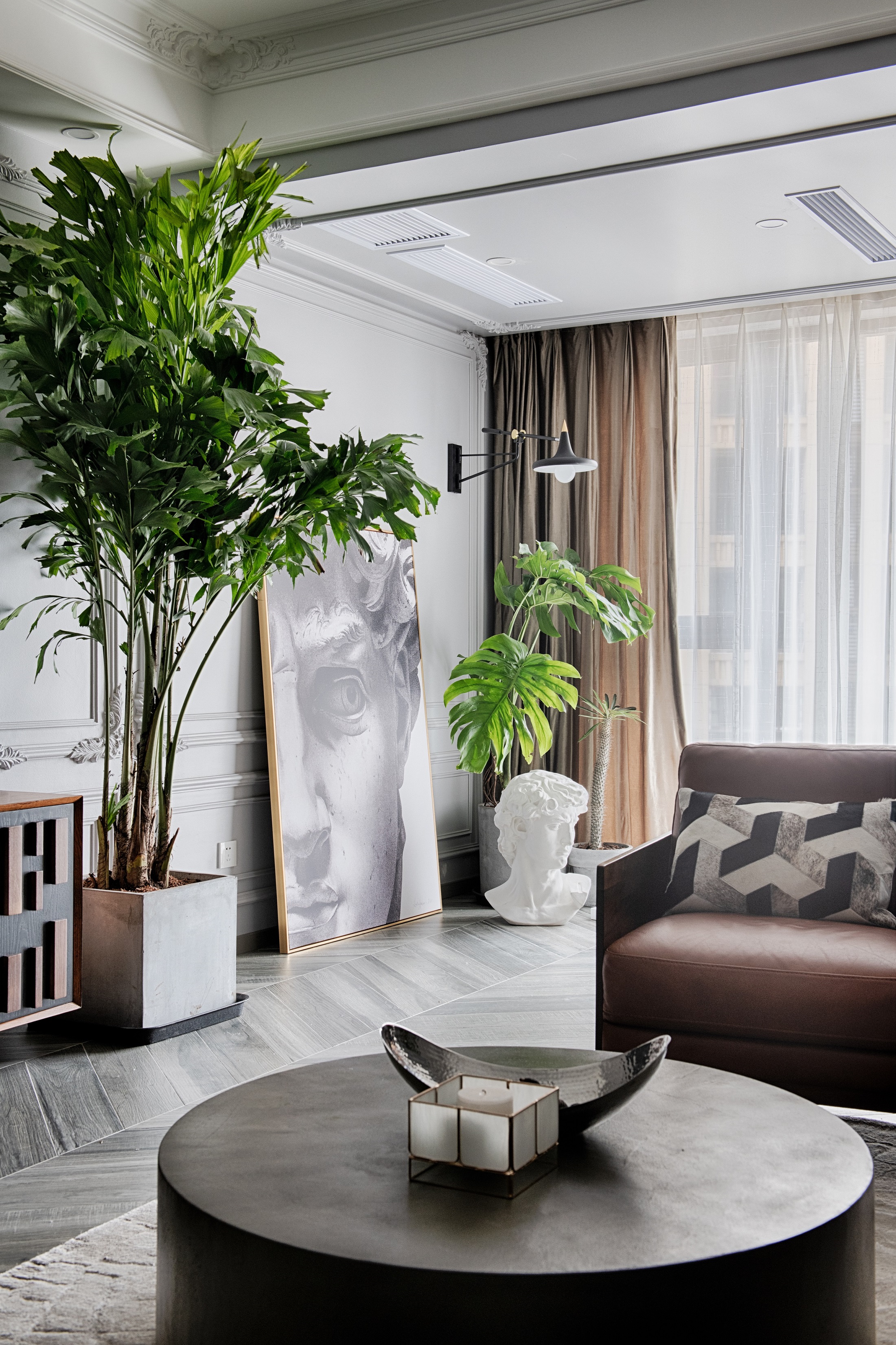 127m2美式豪宅，皮質(zhì)與藝術(shù)品的交響曲