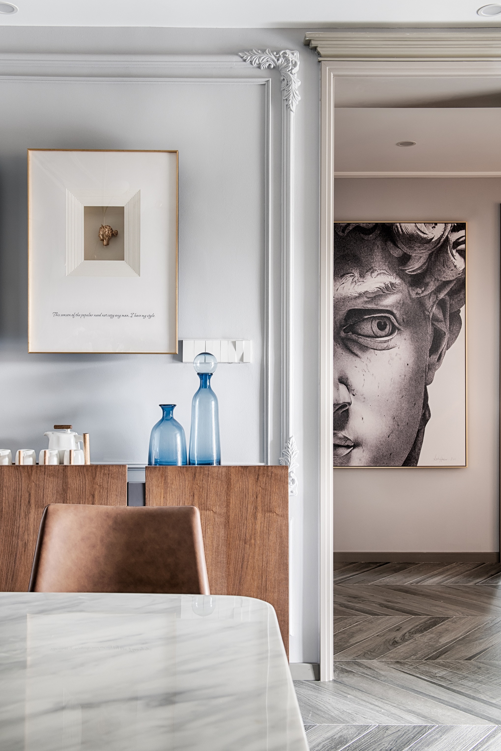 127m2美式豪宅，皮質(zhì)與藝術(shù)品的交響曲