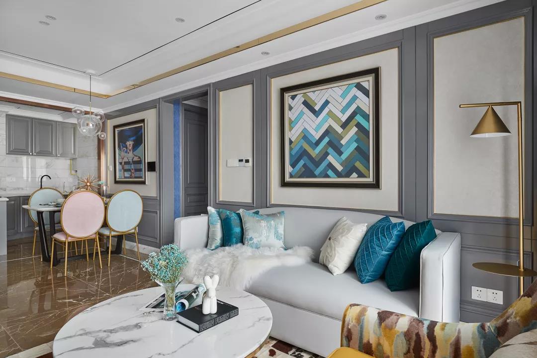 土味金大理石裝修，被她反手就改成Valentino般高貴奢華！