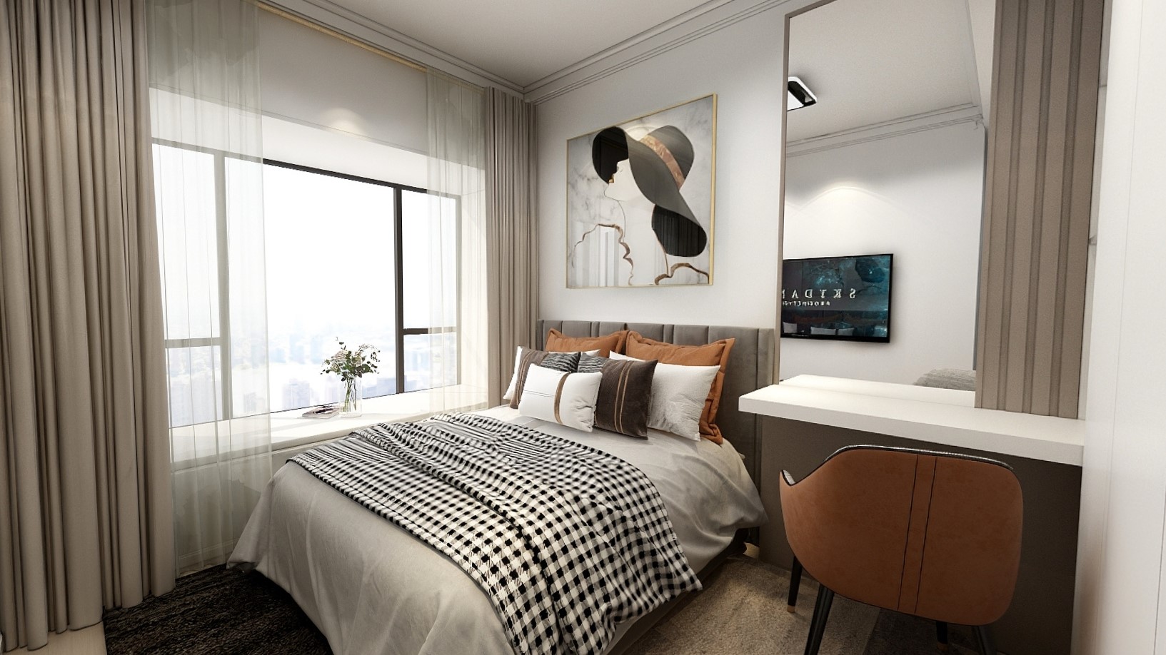 純白色調(diào)智能化75㎡兩居，承載碼農(nóng)休閑時(shí)光