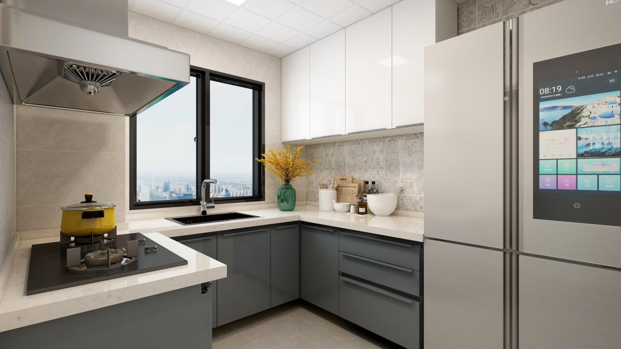 120㎡三居橫廳這么長(zhǎng)，反而拉近全家人距離	