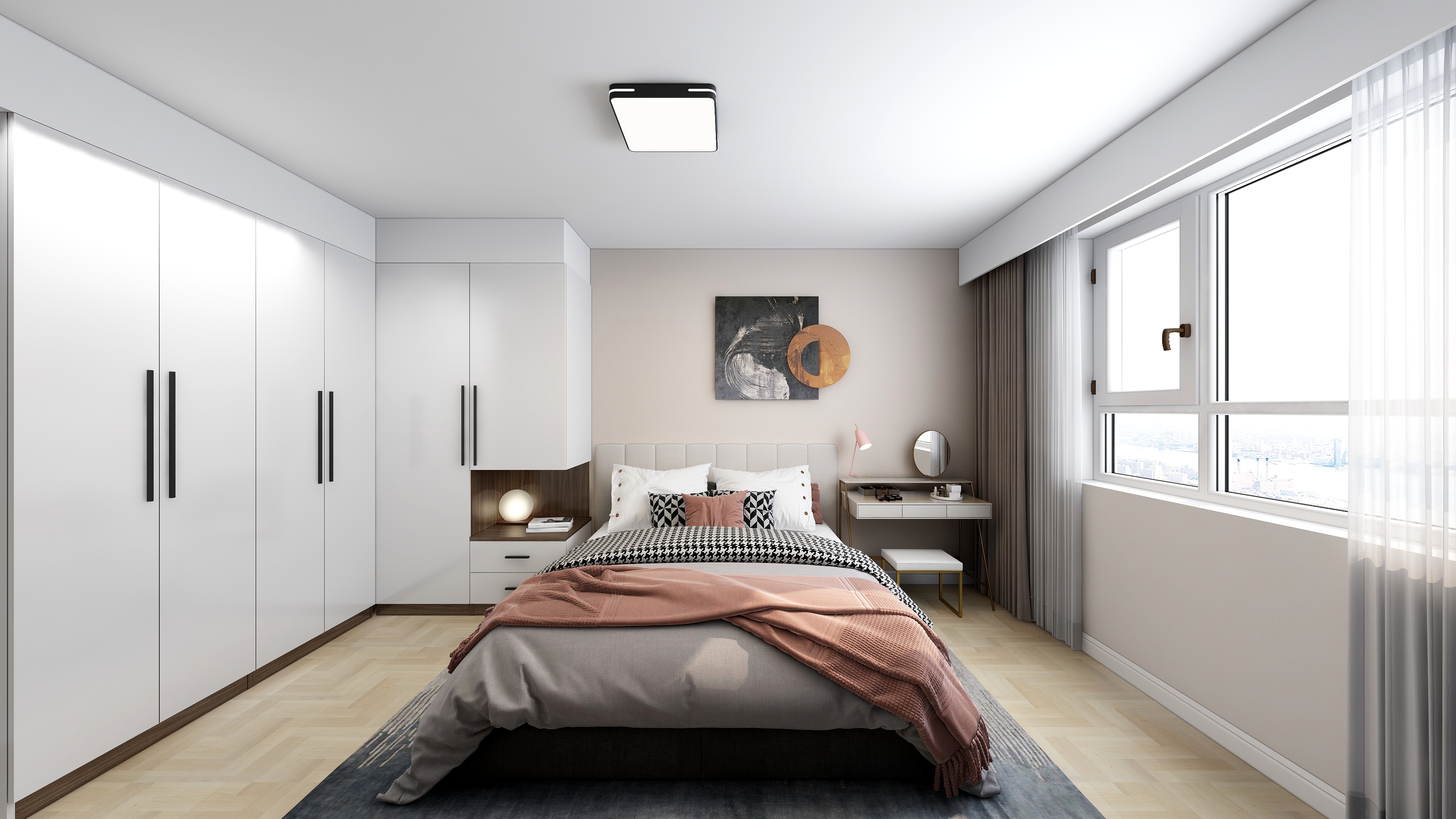 啥？她家玄關(guān)柜延到廚房，書架、酒柜、吧臺(tái)、餐桌全解決了！