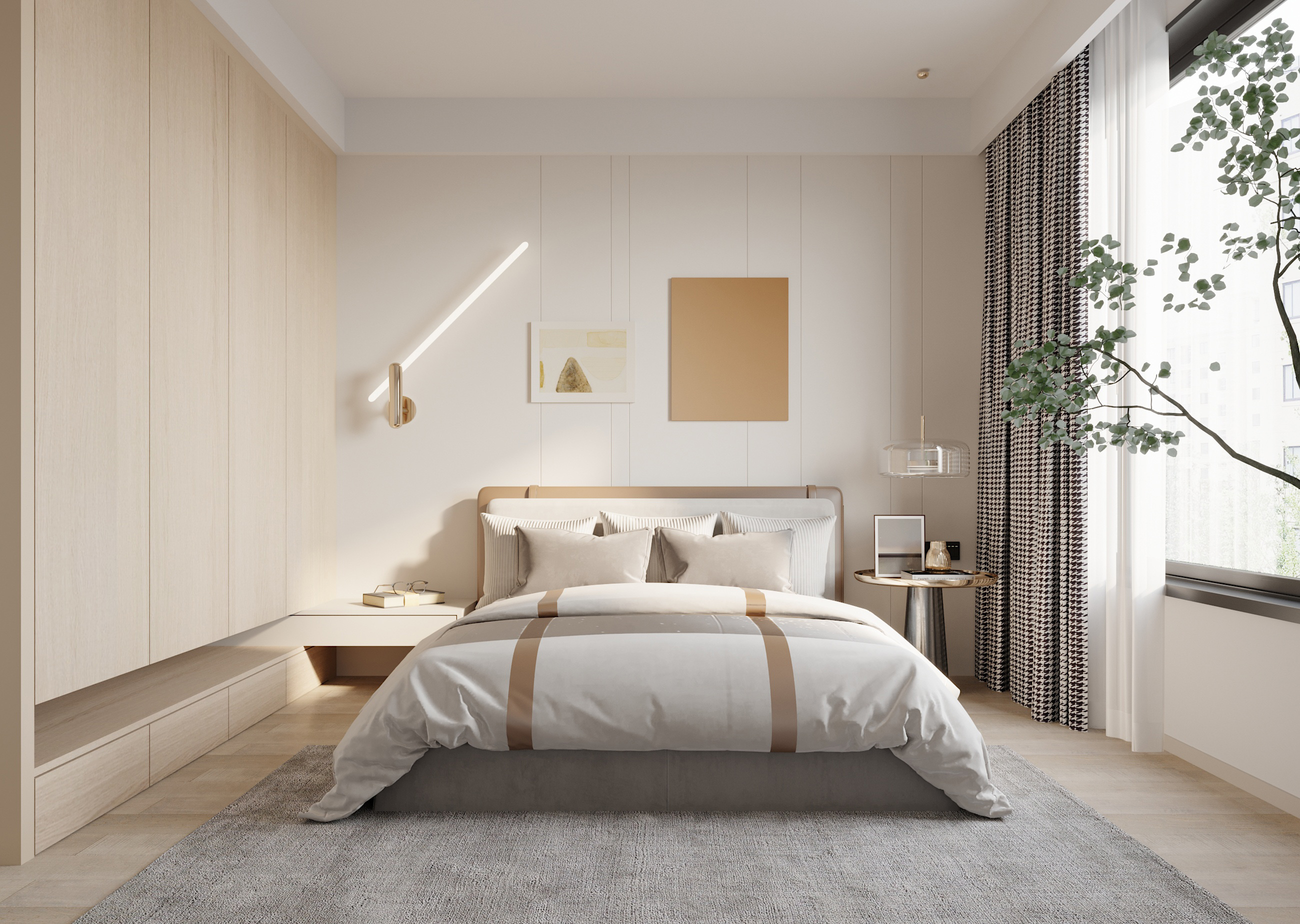 簡(jiǎn)約120㎡三居，MUJI風(fēng)與ins風(fēng)的巧妙融合