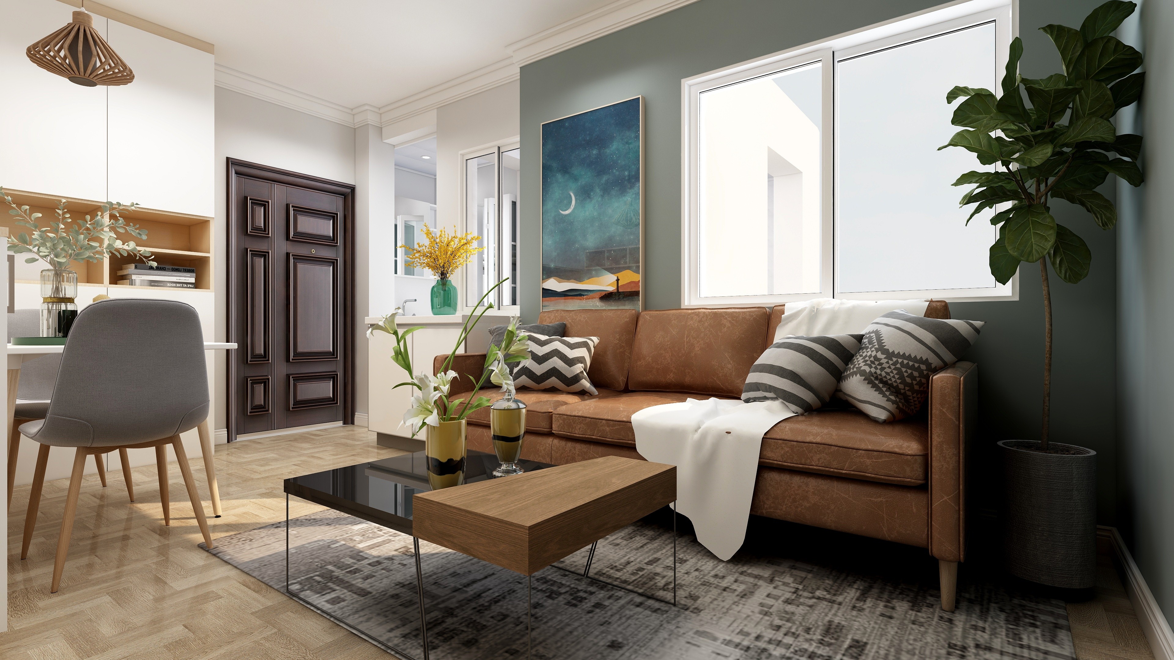 設計師教您簡化動線，70㎡兩居讓三口之家活動更便捷