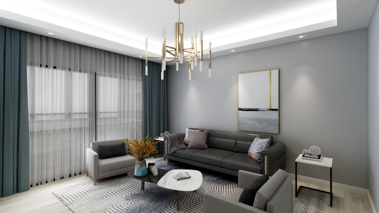 120㎡三居橫廳這么長(zhǎng)，反而拉近全家人距離	