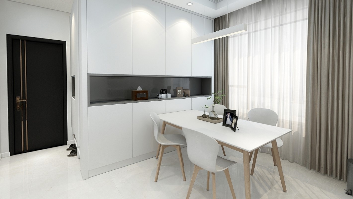 純白色調(diào)智能化75㎡兩居，承載碼農(nóng)休閑時(shí)光