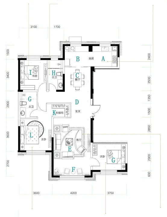 142㎡MUJI風三口之家，舍隱見續(xù)的簡約美學
