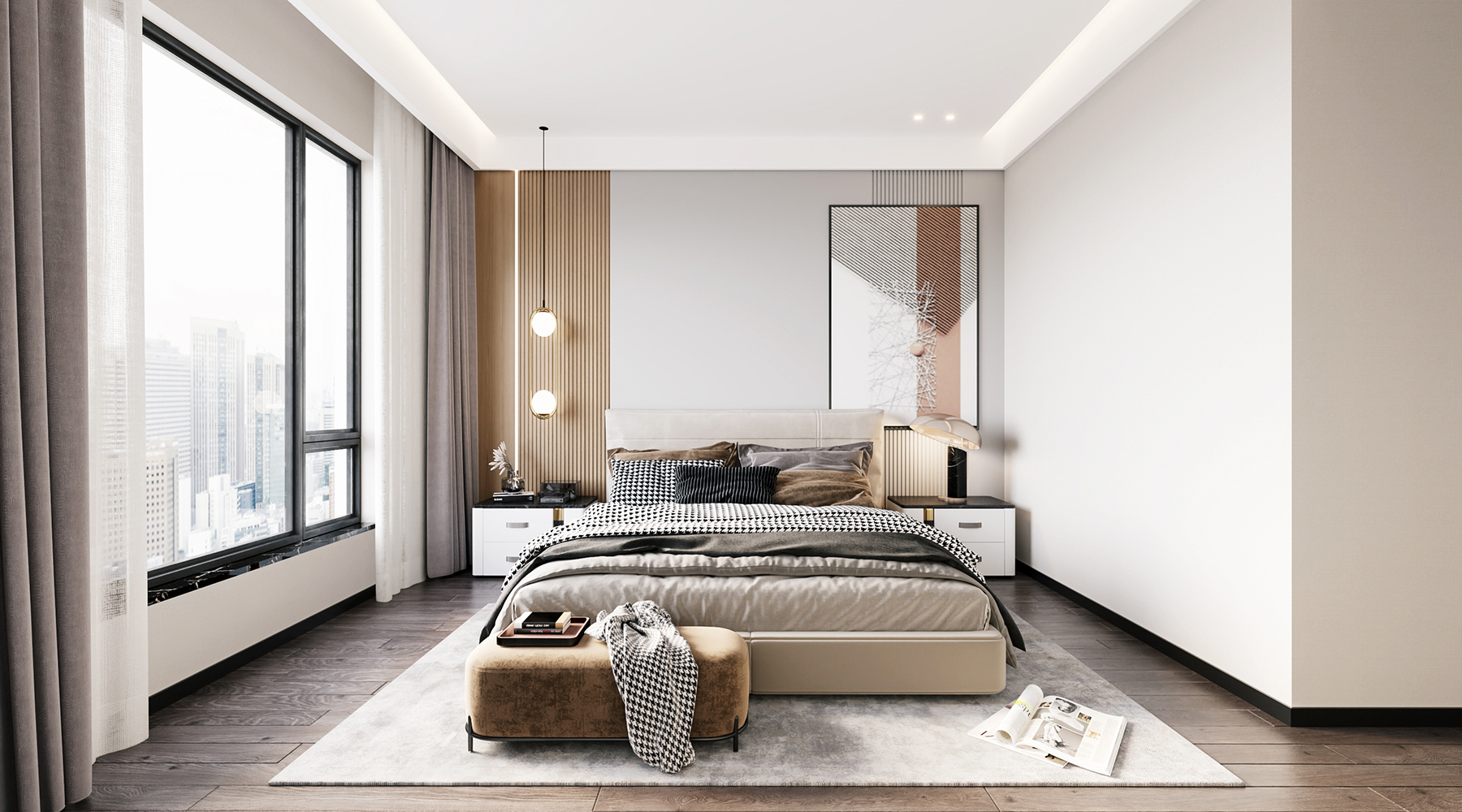 簡(jiǎn)約120㎡三居，MUJI風(fēng)與ins風(fēng)的巧妙融合