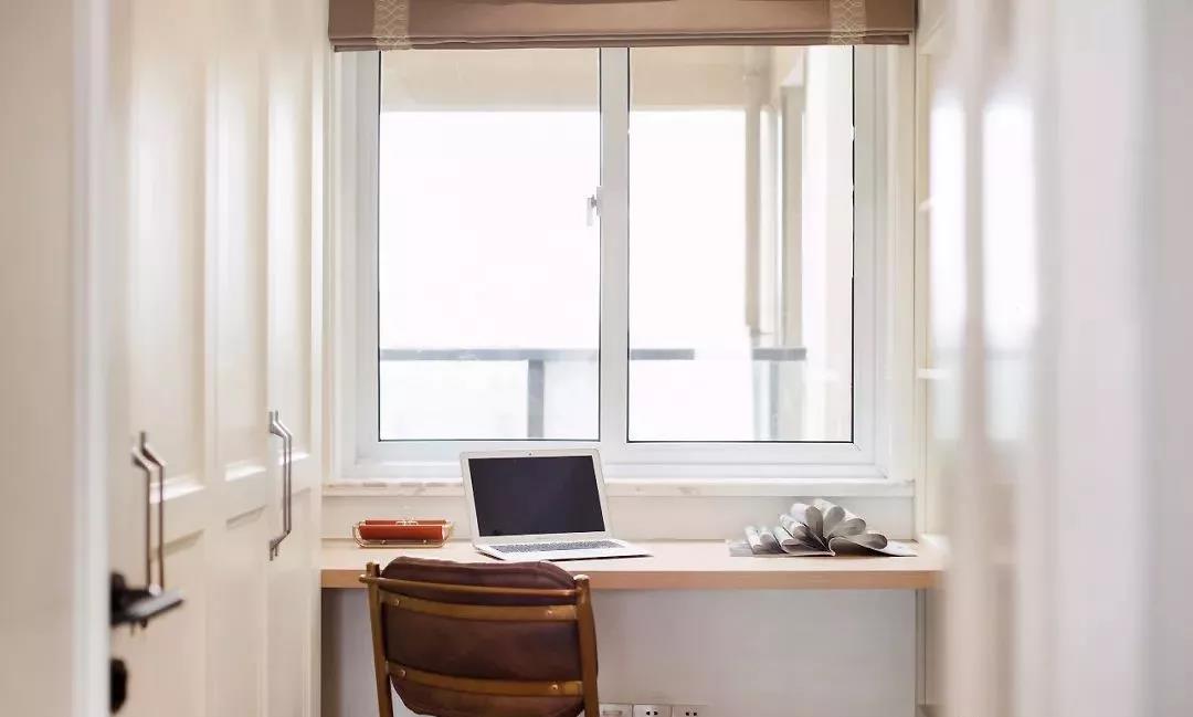 衣帽間內(nèi)藏書房，這套成都95㎡美式婚房，給滿分！