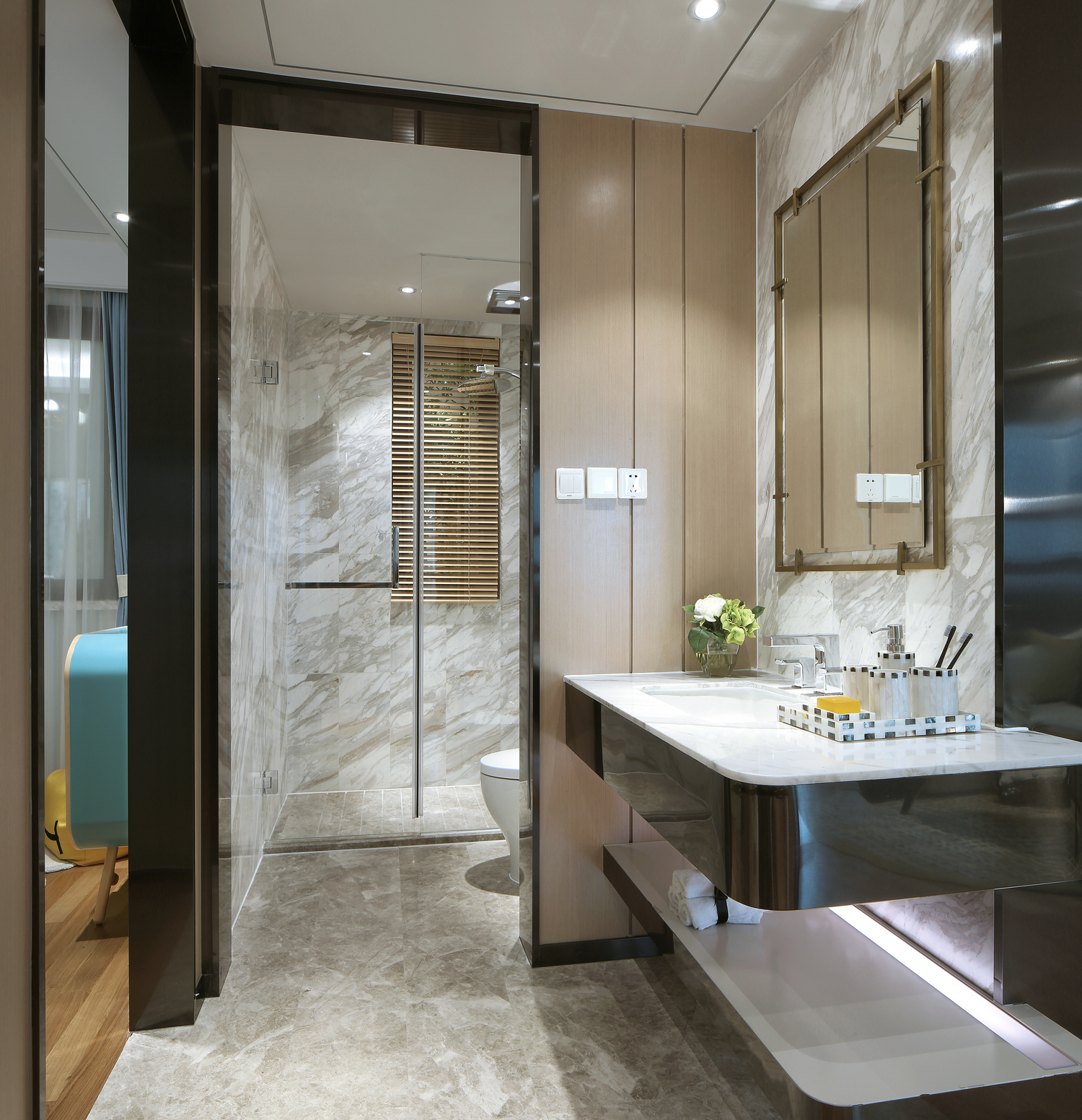 上海三口小家，LDK設計+半開放書房，100㎡更寬敞了！