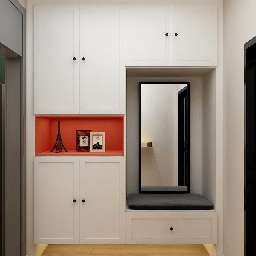 76㎡現代輕奢宅，點綴愛馬仕橙，摩登與奢華的高調亮相！