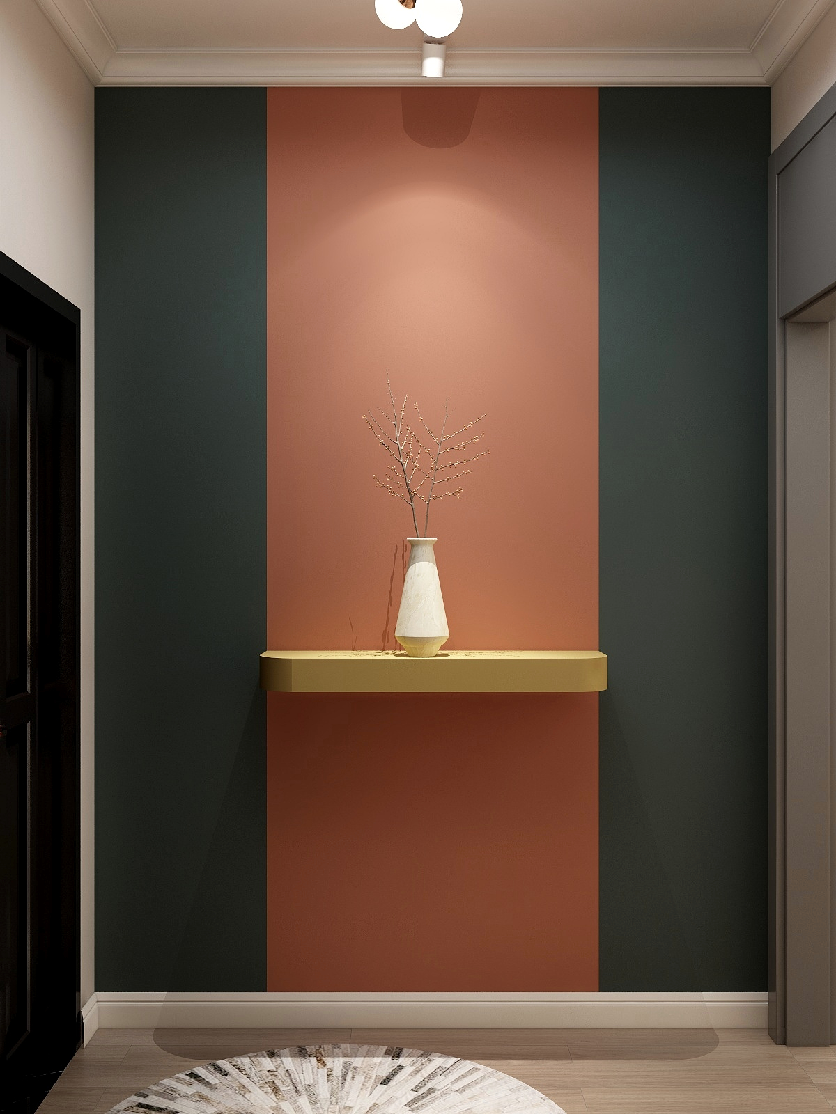 76㎡現代輕奢宅，點綴愛馬仕橙，摩登與奢華的高調亮相！