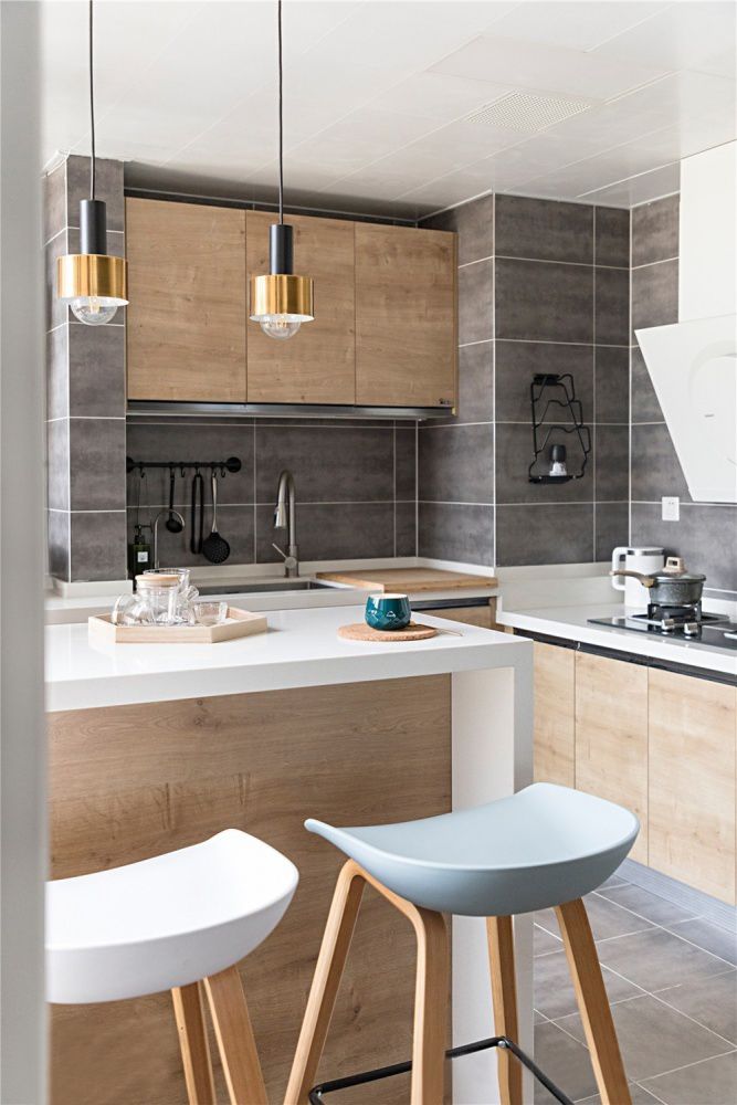 成都夫妻92㎡打造MUJI風，景觀廚房+客廳書房，超實用