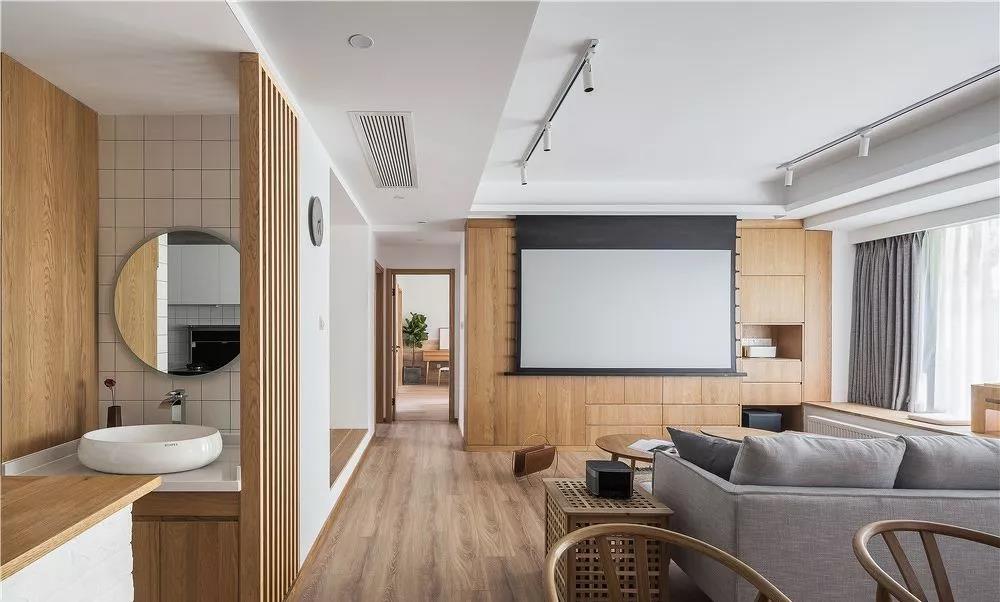 成都105㎡原木二人居|家庭影院、客廳飄窗、獨(dú)立茶室，清新又精致！