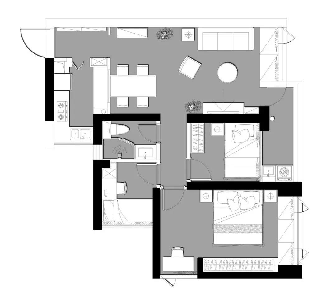 上海屋主買下89㎡，慵懶復(fù)古風(fēng)+3米長衣柜，裝出大宅范兒