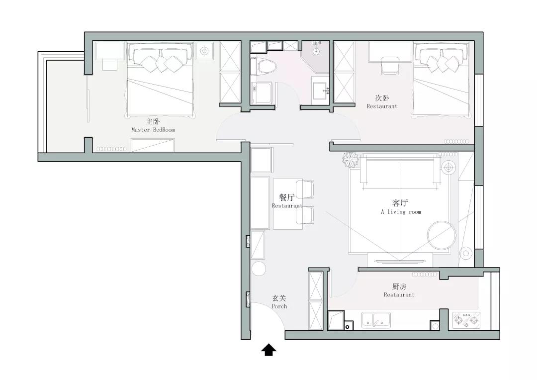 90㎡告別擁擠老房，L戶型教科書式改造，快收藏！