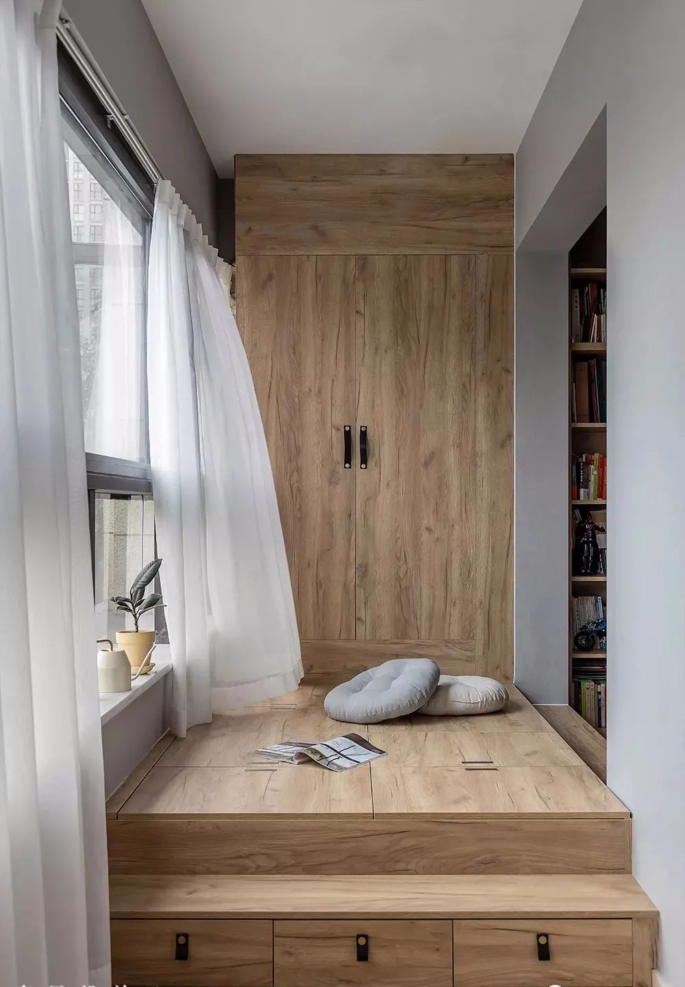 書房+榻榻米陽臺，這套113㎡北歐宅入住十年不過時