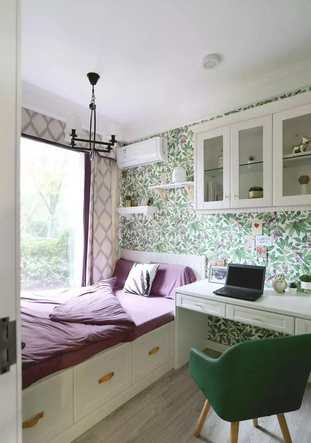 榻榻米臥室+卡座餐廳，滿屋的春天氣息，這個家我愛了