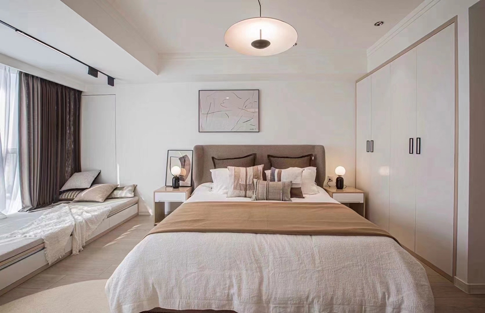 餐邊柜+榻榻米讀書角，這套88㎡簡約美宅刷爆朋友圈