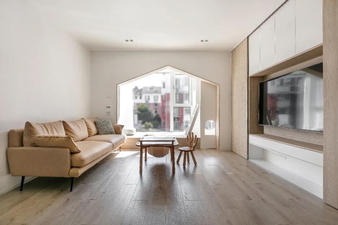 110㎡樹(shù)屋親子宅，定制收納柜，空間多到用不完！