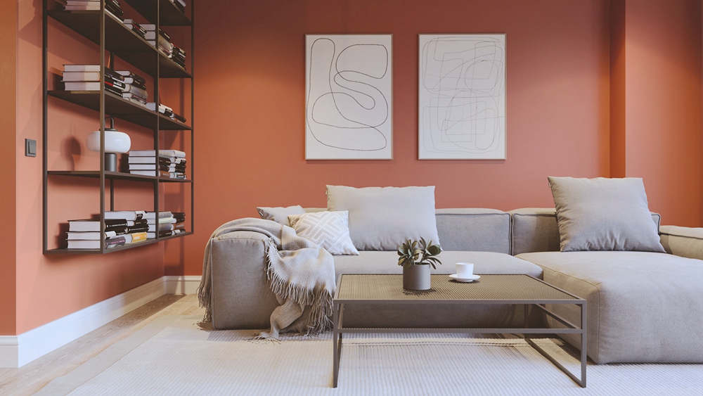 65㎡一室一廳，轉角客廳和廚房簡直美哭我！