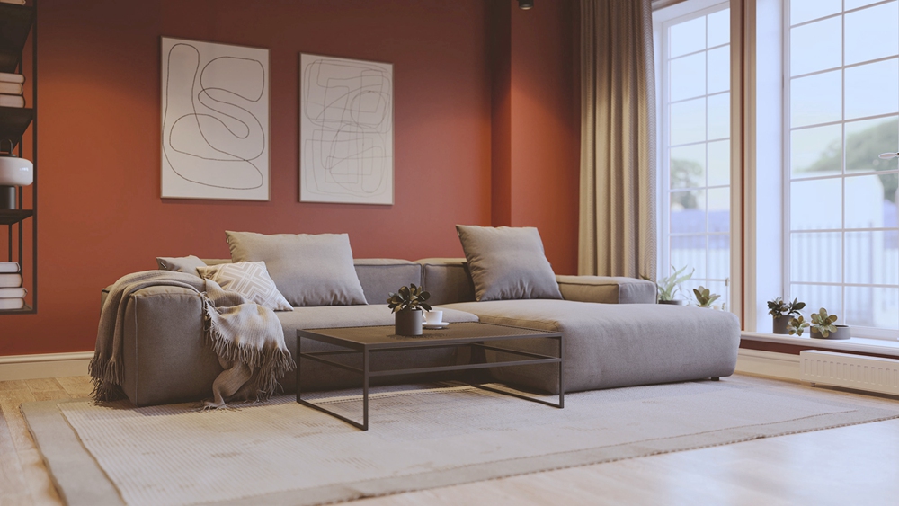 65㎡一室一廳，轉角客廳和廚房簡直美哭我！