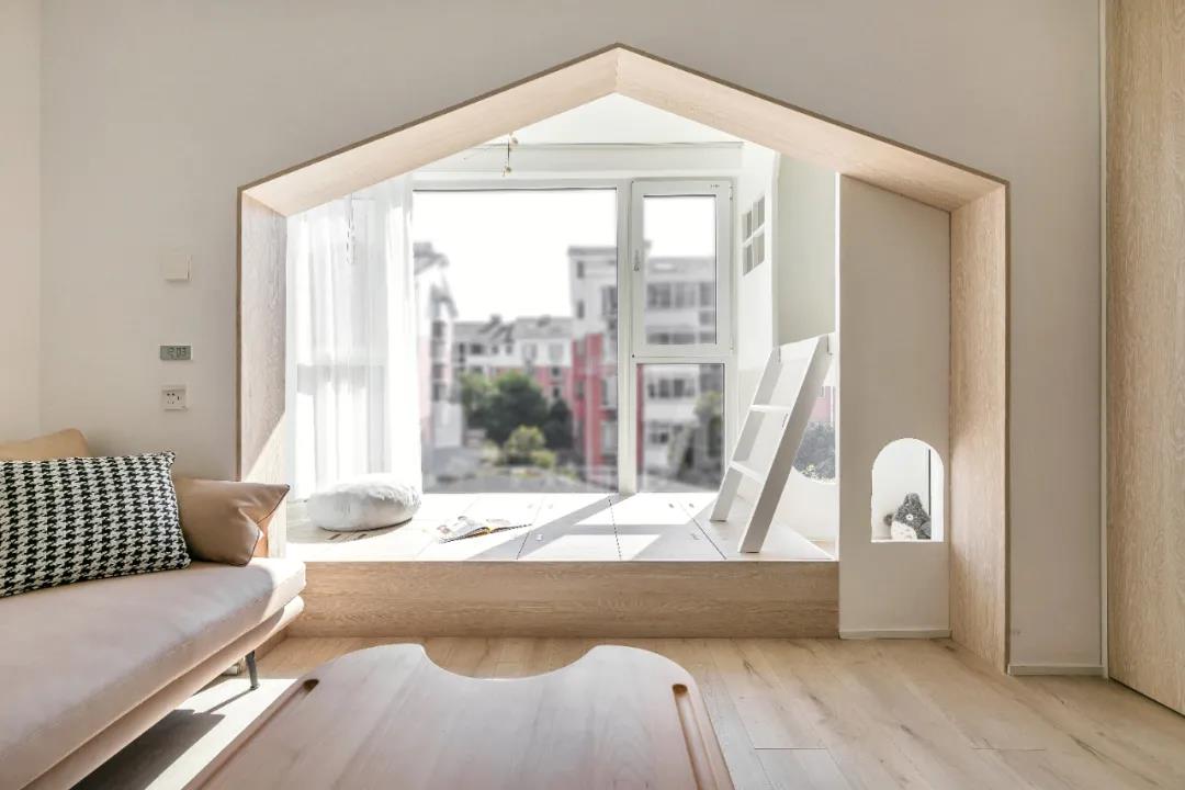 110㎡樹(shù)屋親子宅，定制收納柜，空間多到用不完！