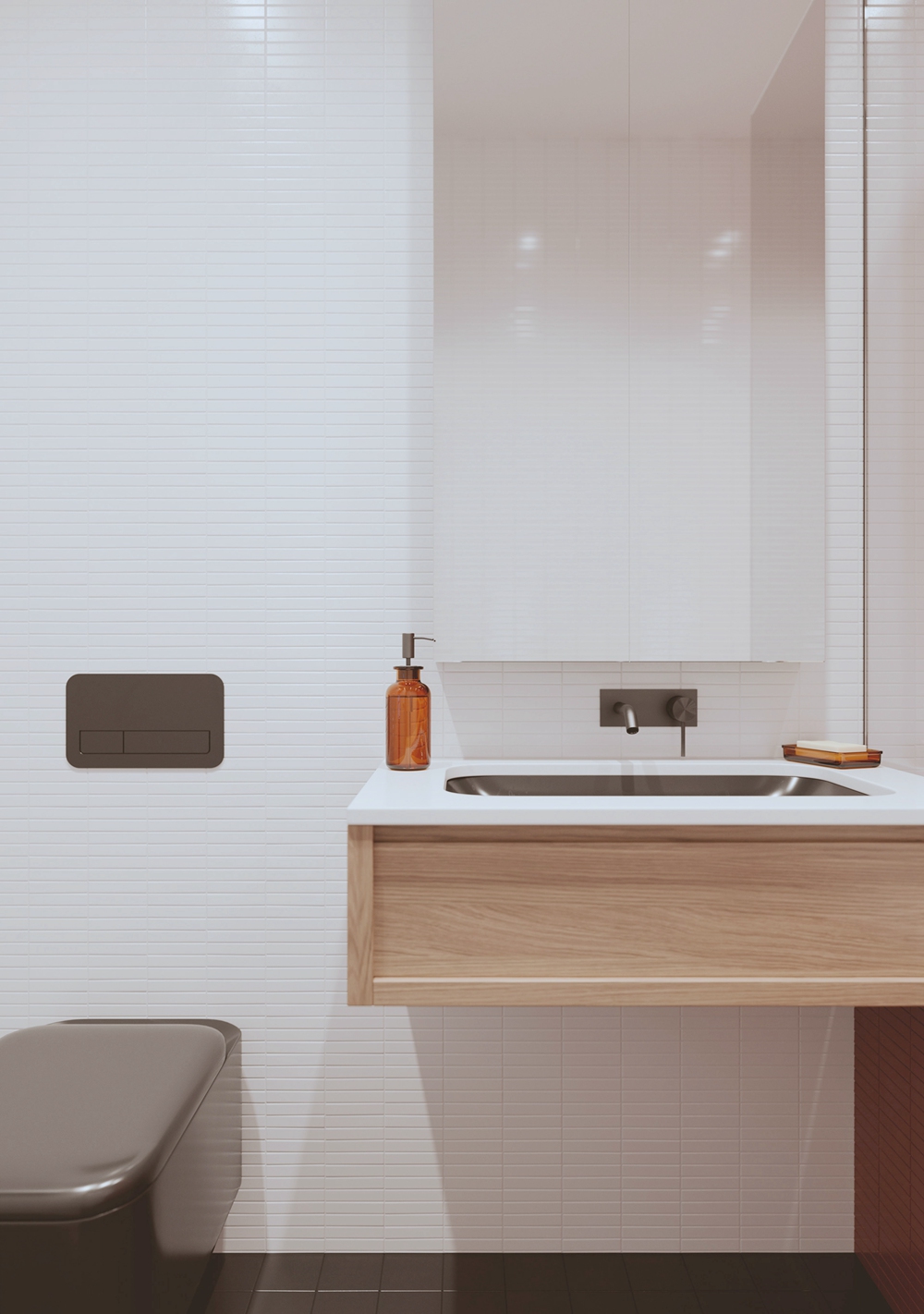 65㎡一室一廳，轉角客廳和廚房簡直美哭我！