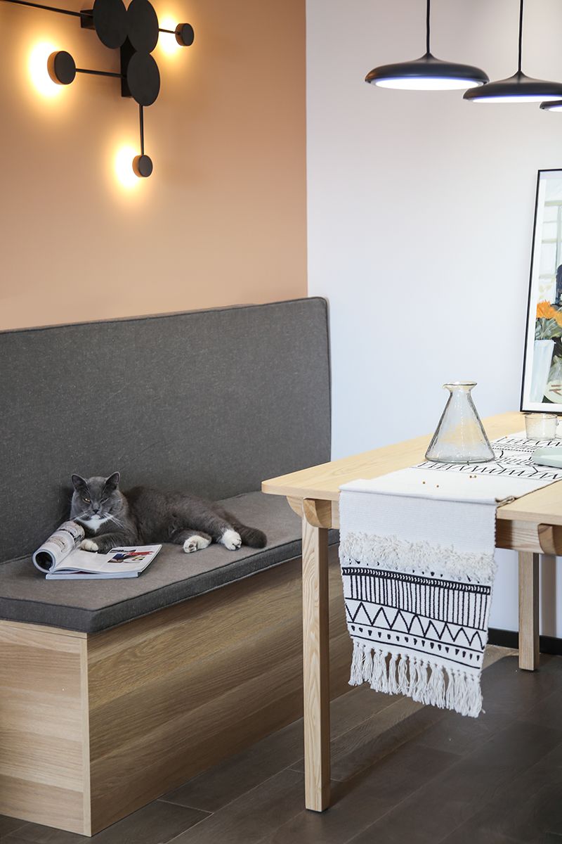 全屋收納+卡座+吧臺，我家72㎡小兩居又美又颯