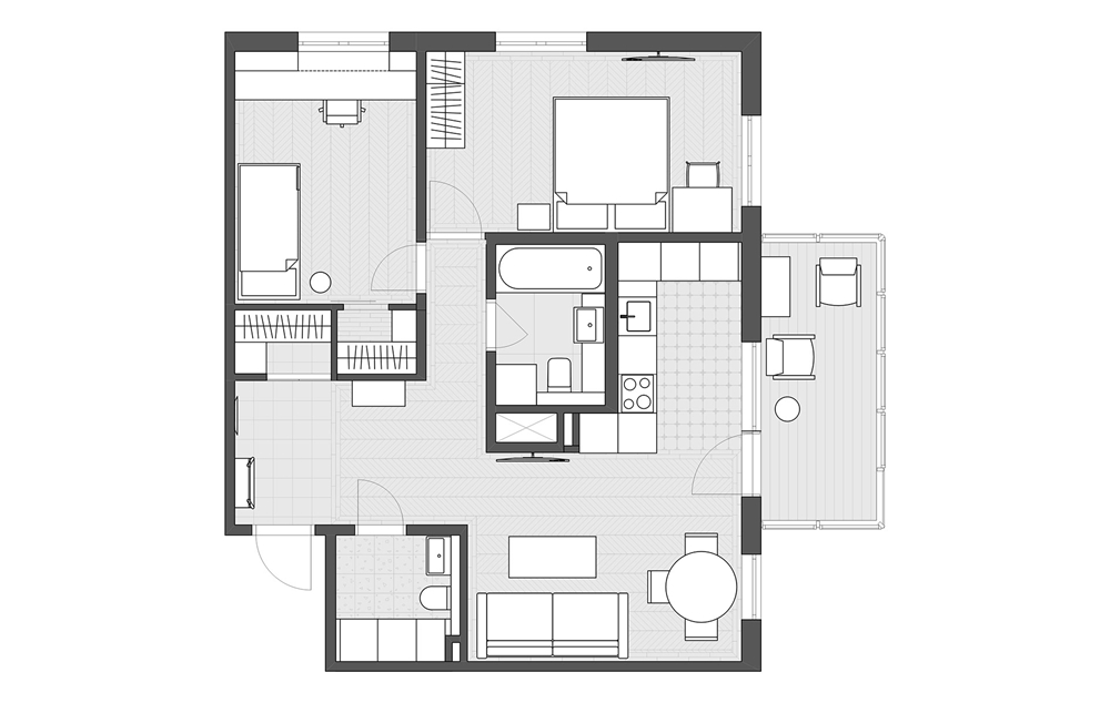 爆改二手房，只花了10萬(wàn)打造一家三口專(zhuān)屬幸福