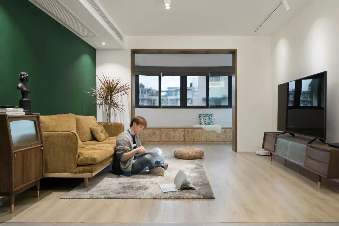 75㎡谷倉門廚房+休閑陽臺，這個家洋氣死了	