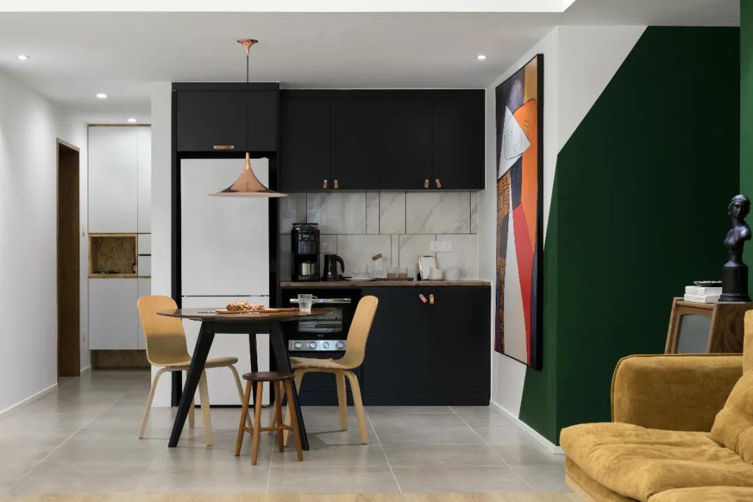 75㎡谷倉門廚房+休閑陽臺，這個家洋氣死了	