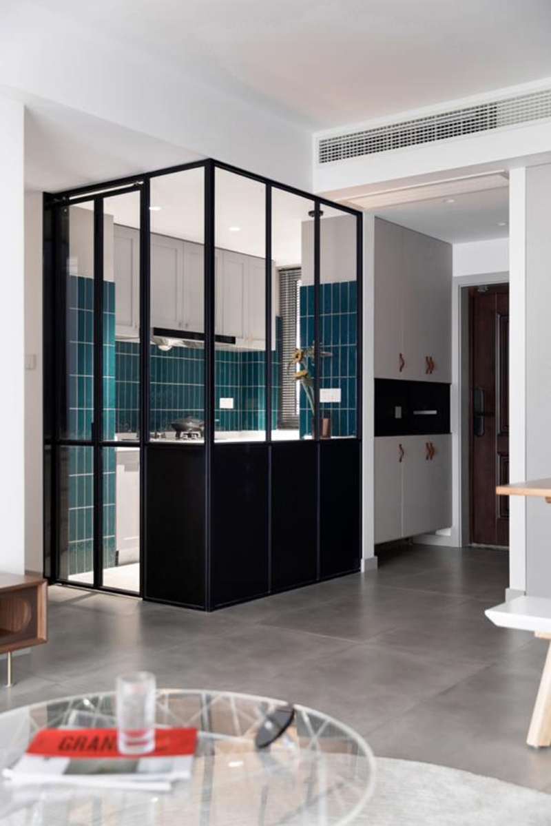 充滿“矛盾”的剛需89平北歐風，現代+復古、冷色+暖色，廚房設計更是妙！