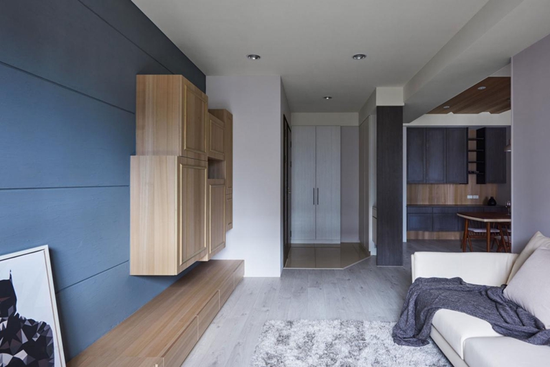 天空藍(lán)+牛奶白，絕美北歐風(fēng)打造85㎡超高性價(jià)比三居室，挑動(dòng)你的視覺神經(jīng)