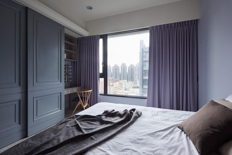 天空藍(lán)+牛奶白，絕美北歐風(fēng)打造85㎡超高性價(jià)比三居室，挑動(dòng)你的視覺神經(jīng)