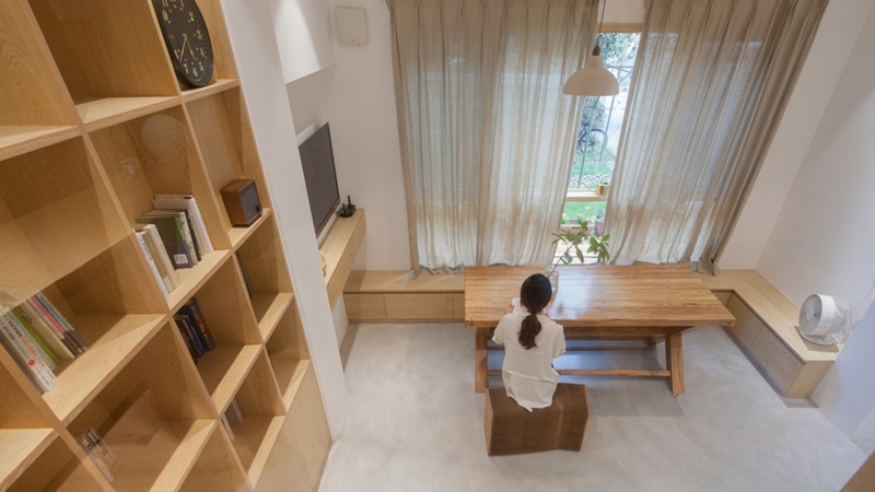 上海里弄45㎡老房改造設計，1.5倍面積擴充，清新小資親子宅！