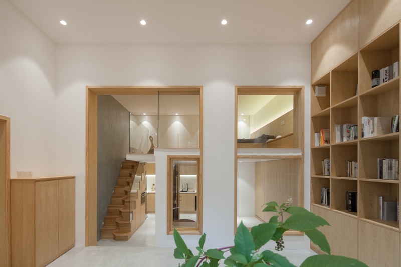 上海里弄45㎡老房改造設計，1.5倍面積擴充，清新小資親子宅！