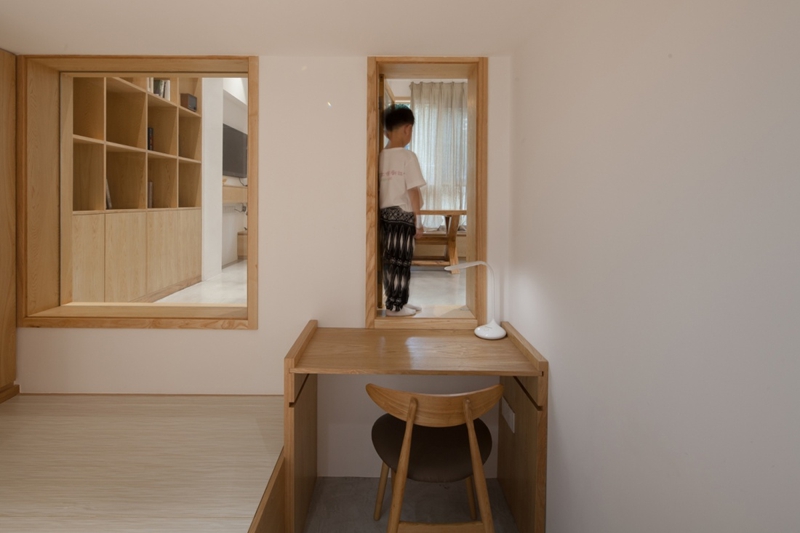 上海里弄45㎡老房改造設計，1.5倍面積擴充，清新小資親子宅！