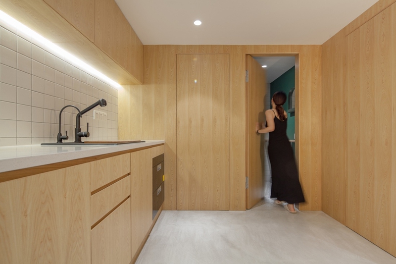 上海里弄45㎡老房改造設計，1.5倍面積擴充，清新小資親子宅！