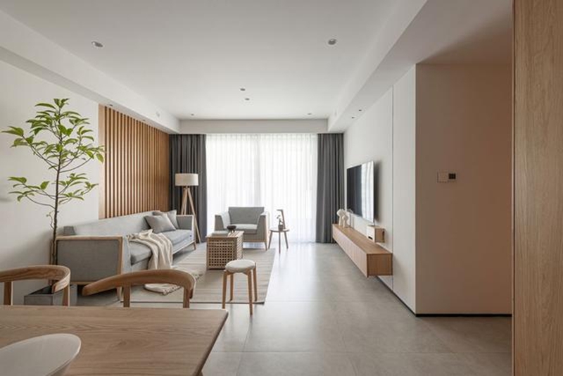 單身宅男的“世外桃源”：130㎡日式原木風，淡雅節制，詩意棲居