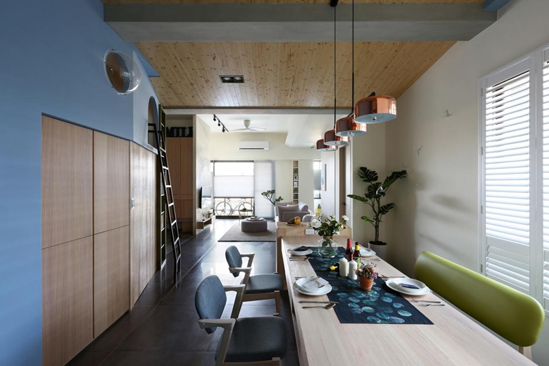 現代簡約搭配童趣的三口之家：100㎡進來學就對了！