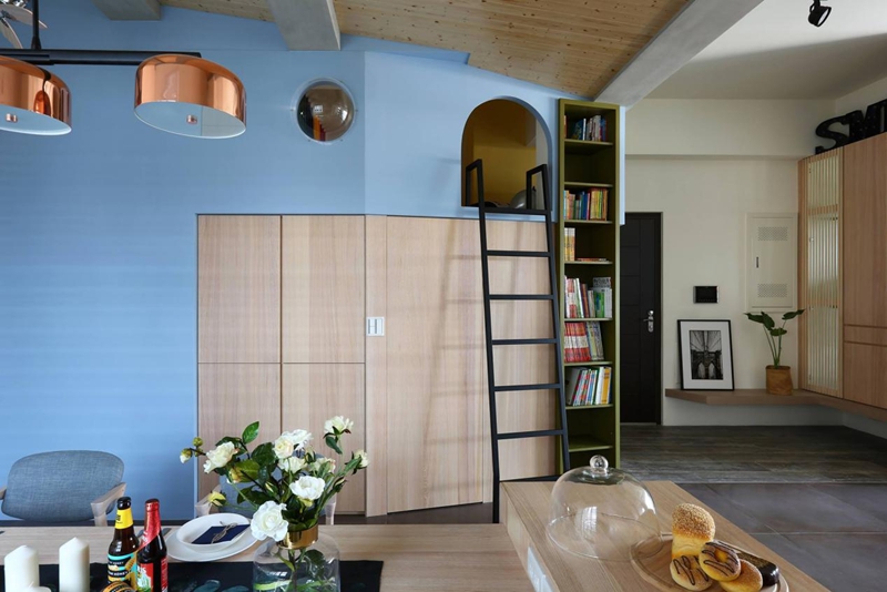 現代簡約搭配童趣的三口之家：100㎡進來學就對了！