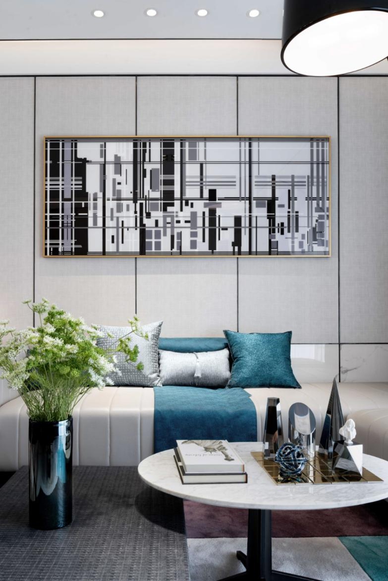 120㎡高級現代四居室,全屋層次分明,要的就是這個效果