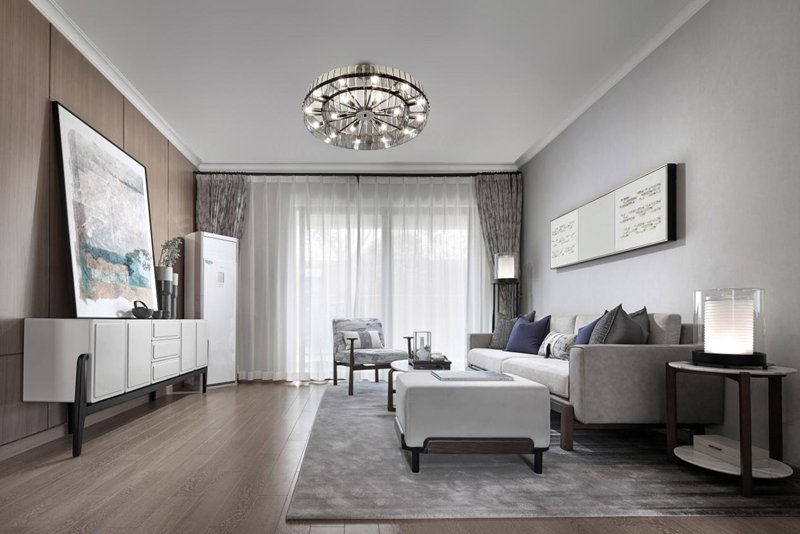 140㎡高級灰遇上新中式，帶你領略心中的寧靜致遠