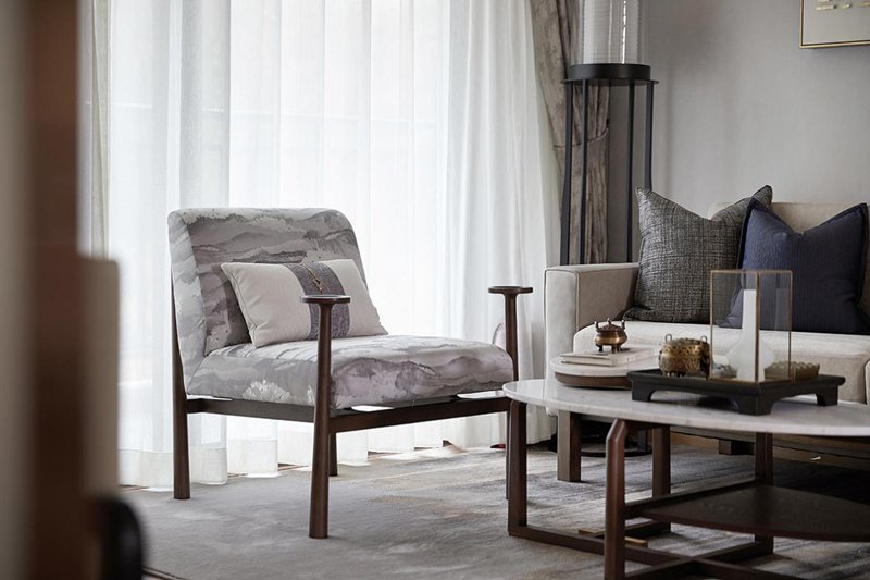 140㎡高級灰遇上新中式，帶你領略心中的寧靜致遠