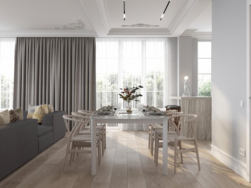 高級灰主題的北歐式美宅，打造三口之家的輕奢時尚生活