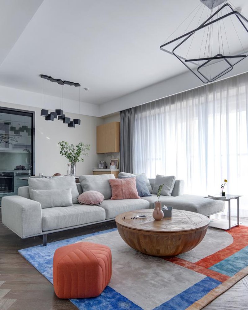 精裝房改造記|148㎡現(xiàn)代簡約風，書房隱形床太高級了