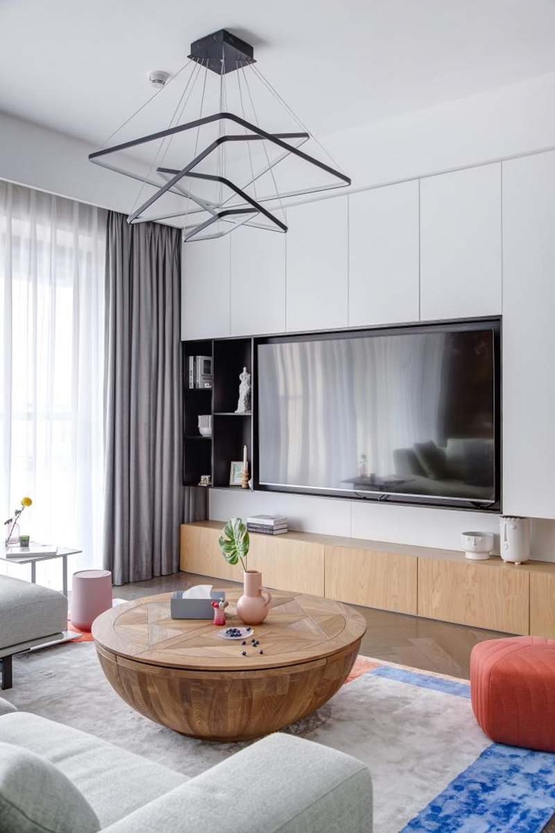 精裝房改造記|148㎡現(xiàn)代簡約風，書房隱形床太高級了